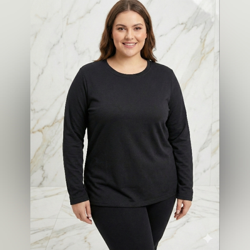 Classic Black Long Sleeve Top
